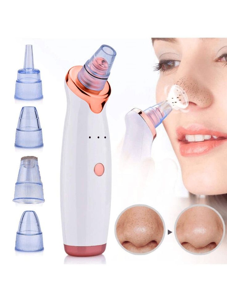 Electric Blackhead Remover Vacuum with 5 Suction Heads