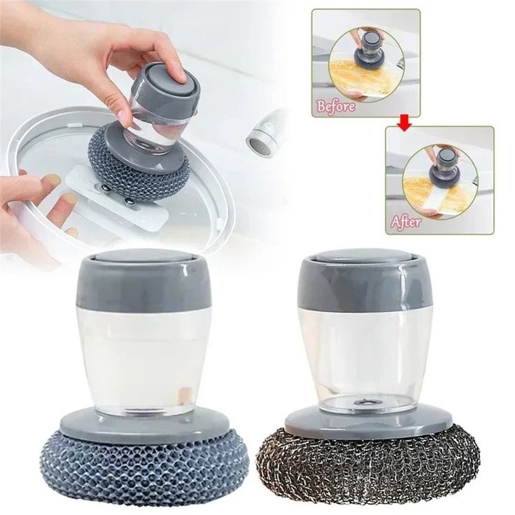 Soap Dispensing Dish Brush – Portable & Easy to Use