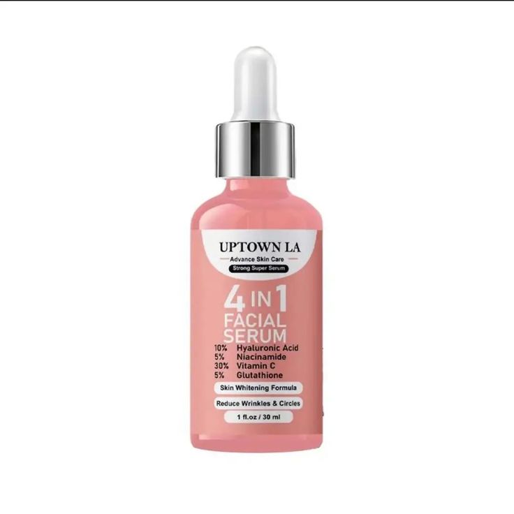 Uptown LA 4-in-1 Super Facial Serum – Hyaluronic Acid, Vitamin C & Niacinamide