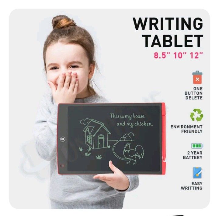 8.5" LCD Writing & Drawing Tablet – Multicolor