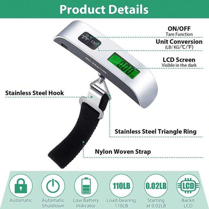 Portable Digital Luggage Weighing Scale