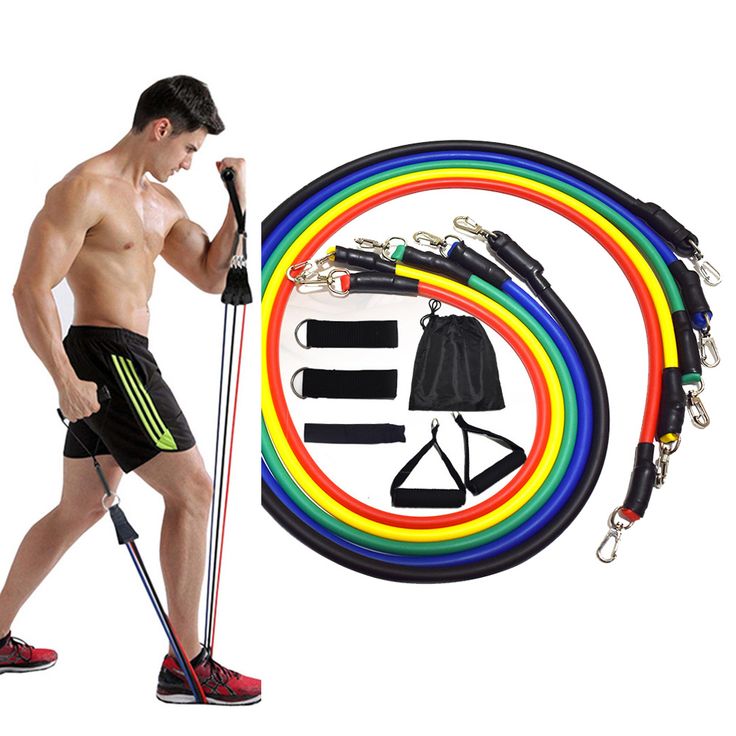 11‑Piece Resistance Band Set – Strength & Fitness