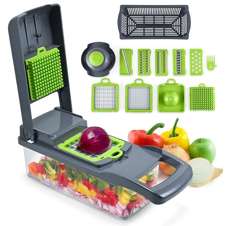 16 in 1 Multifunctional Vegetable Cutter & Chopper – Slicer, Dicer, Grater