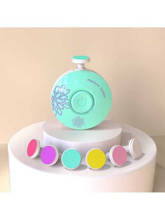 6 in 1 Round Electric Baby Nail Trimmer Set Manicure Set