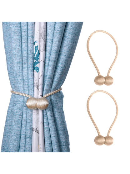 5 Pieces Magnetic Curtain Tieback Tie Backs Holdbacks Buckle Clip Strap Magnet Pearl Ball Curtain Hanging Belts Rods Rope Accessoires