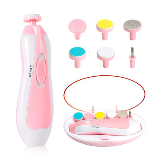 6‑in‑1 Electric Baby Nail Trimmer with LED Light