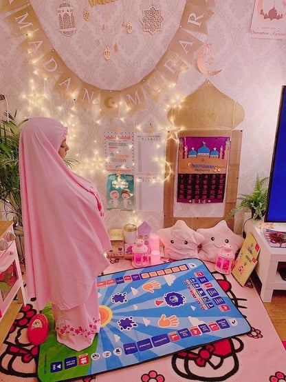 Electronic Educational Prayer Mat for Kids with Sound – Interactive Learning Namaz Mat