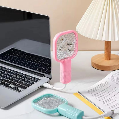 USB Rechargeable Mosquito Swatter with UV Light – Portable Electric Fly Killer