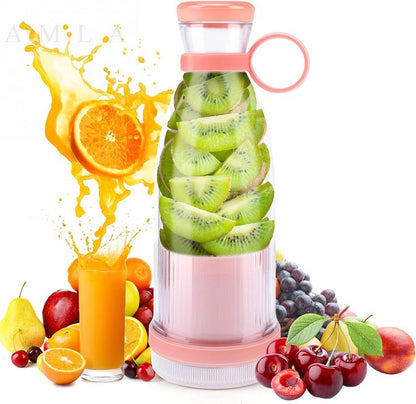 Wireless Charging 4 Blades Electric Juicer Mini Portable Blender Fruit Mixers Extractors Multifunction Juice Maker Machine