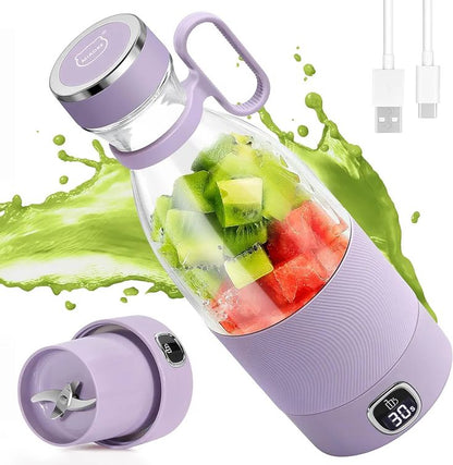 Wireless Charging 4 Blades Electric Juicer Mini Portable Blender Fruit Mixers Extractors Multifunction Juice Maker Machine