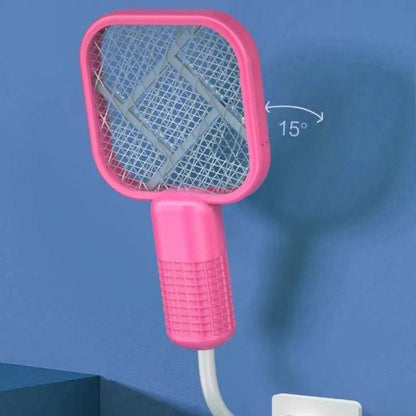 USB Rechargeable Mosquito Swatter with UV Light – Portable Electric Fly Killer