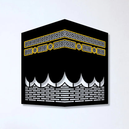 Kaaba-Inspired LED Wall Art (12×12 in) – Islamic Home Décor