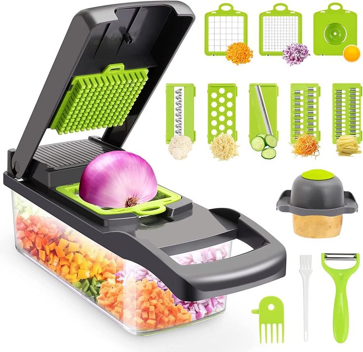 16 in 1 Multifunctional Vegetable Cutter & Chopper – Slicer, Dicer, Grater