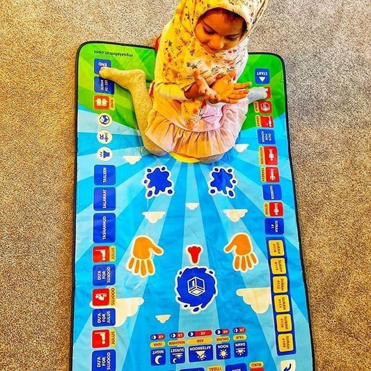 Electronic Educational Prayer Mat for Kids with Sound – Interactive Learning Namaz Mat