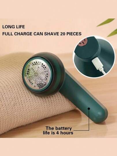 Portable Electric Lint Remover – Rechargeable Fabric Shaver