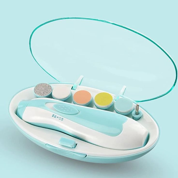 6‑in‑1 Electric Baby Nail Trimmer with LED Light